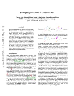 Finding Frequent Entities in Continuous Data