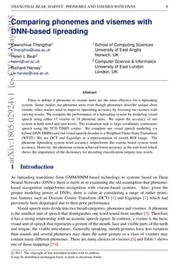 Comparing phonemes and visemes with DNN-based lipreading
