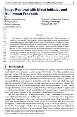 Image Retrieval with Mixed Initiative and Multimodal Feedback