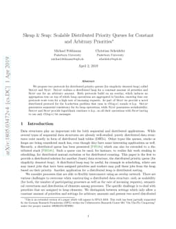 Skeap & Seap: Scalable Distributed Priority Queues for Constant and
  Arbitrary Priorities