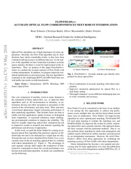 FlowFields++: Accurate Optical Flow Correspondences Meet Robust
  Interpolation