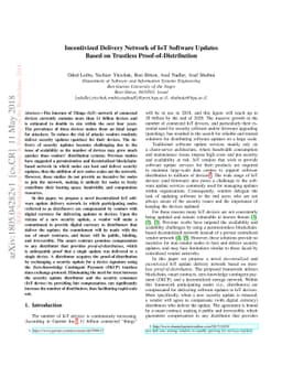 Incentivized Delivery Network of IoT Software Updates Based on Trustless
  Proof-of-Distribution