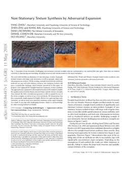 Non-Stationary Texture Synthesis by Adversarial Expansion