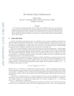 Do Outliers Ruin Collaboration?