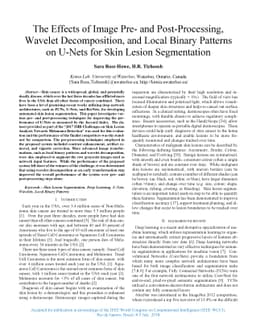 The Effects of Image Pre- and Post-Processing, Wavelet Decomposition,
  and Local Binary Patterns on U-Nets for Skin Lesion Segmentation