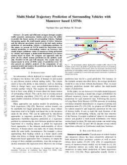 Multi-Modal Trajectory Prediction of Surrounding Vehicles with Maneuver
  based LSTMs