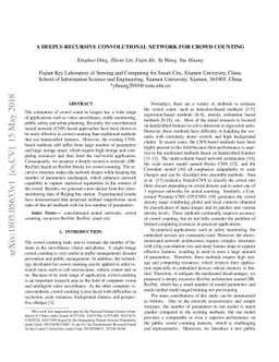 A Deeply-Recursive Convolutional Network for Crowd Counting