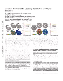 Anderson Acceleration for Geometry Optimization and Physics Simulation