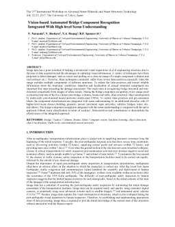 Vision-based Automated Bridge Component Recognition Integrated With
  High-level Scene Understanding