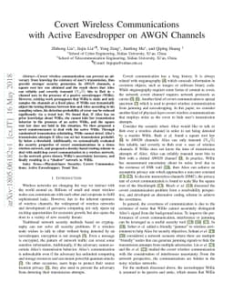 Covert Wireless Communications with Active Eavesdropper on AWGN Channels