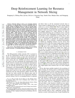 Deep Reinforcement Learning for Resource Management in Network Slicing