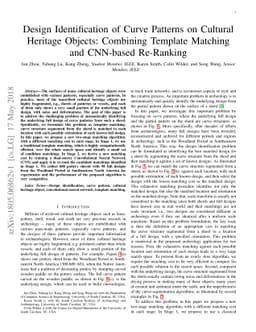 Design Identification of Curve Patterns on Cultural Heritage Objects:
  Combining Template Matching and CNN-based Re-Ranking