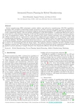 Automated Process Planning for Hybrid Manufacturing