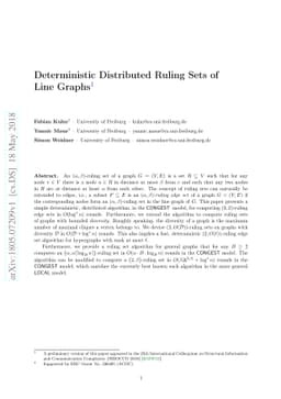 Deterministic Distributed Ruling Sets of Line Graphs
