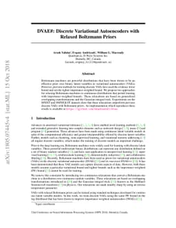 DVAE#: Discrete Variational Autoencoders with Relaxed Boltzmann Priors