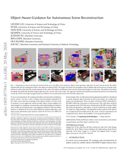 Object-Aware Guidance for Autonomous Scene Reconstruction