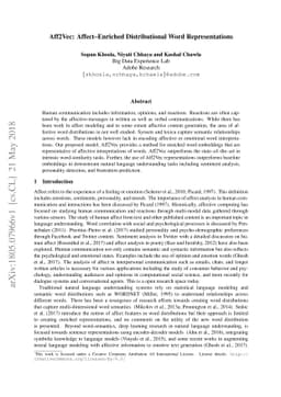 Aff2Vec: Affect--Enriched Distributional Word Representations