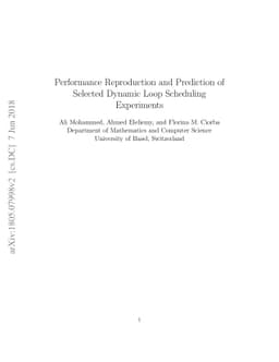 Performance Reproduction and Prediction of Selected Dynamic Loop
  Scheduling Experiments