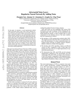 Adversarial Noise Layer: Regularize Neural Network By Adding Noise