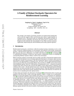 A General Family of Robust Stochastic Operators for Reinforcement
  Learning