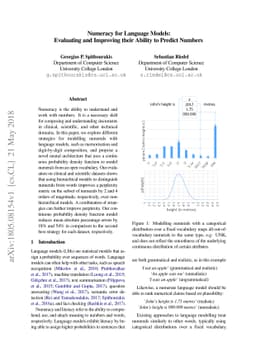 Numeracy for Language Models: Evaluating and Improving their Ability to
  Predict Numbers
