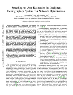 Speeding-up Age Estimation in Intelligent Demographics System via
  Network Optimization