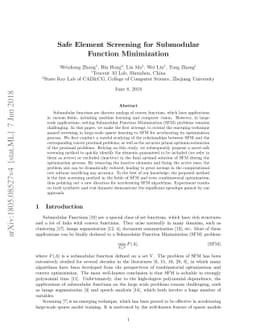 Safe Element Screening for Submodular Function Minimization