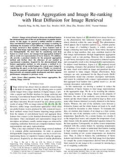 Deep Feature Aggregation and Image Re-ranking with Heat Diffusion for
  Image Retrieval