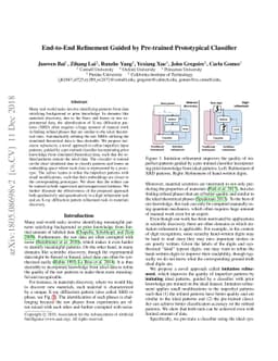 End-to-End Refinement Guided by Pre-trained Prototypical Classifier