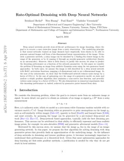 Rate-Optimal Denoising with Deep Neural Networks