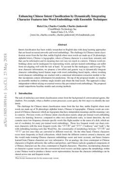 Enhancing Chinese Intent Classification by Dynamically Integrating
  Character Features into Word Embeddings with Ensemble Techniques