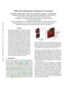 DRPose3D: Depth Ranking in 3D Human Pose Estimation