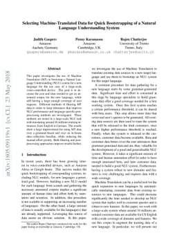 Selecting Machine-Translated Data for Quick Bootstrapping of a Natural
  Language Understanding System