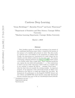 Cautious Deep Learning