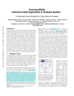 Forming IDEAS Interactive Data Exploration & Analysis System