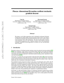 Phocas: dimensional Byzantine-resilient stochastic gradient descent