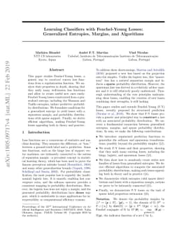 Learning Classifiers with Fenchel-Young Losses: Generalized Entropies,
  Margins, and Algorithms