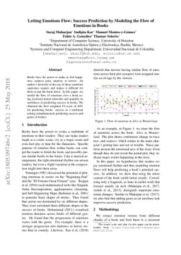 Letting Emotions Flow: Success Prediction by Modeling the Flow of
  Emotions in Books