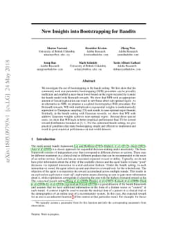 New Insights into Bootstrapping for Bandits