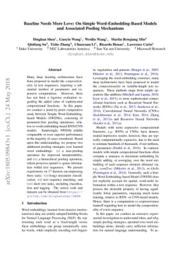 Baseline Needs More Love: On Simple Word-Embedding-Based Models and
  Associated Pooling Mechanisms