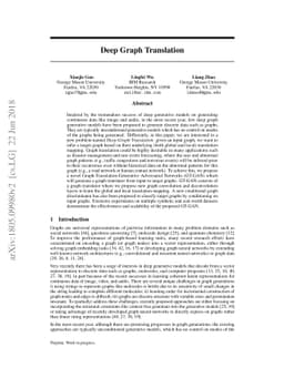 Deep Graph Translation