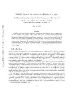 KONG: Kernels for ordered-neighborhood graphs