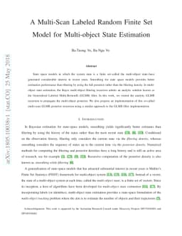 A Multi-Scan Labeled Random Finite Set Model for Multi-object State
  Estimation