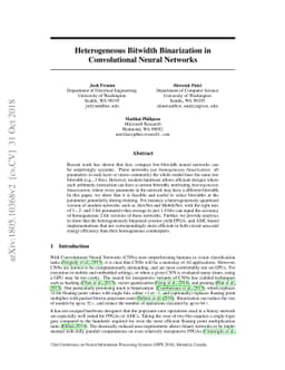 Heterogeneous Bitwidth Binarization in Convolutional Neural Networks