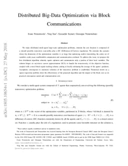 Distributed Big-Data Optimization via Block Communications