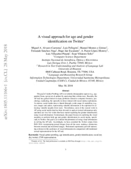 A visual approach for age and gender identification on Twitter