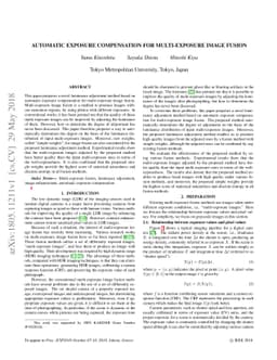Automatic Exposure Compensation for Multi-Exposure Image Fusion