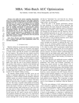 MBA: Mini-Batch AUC Optimization