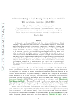 Kernel embedding of maps for sequential Bayesian inference: The
  variational mapping particle filter