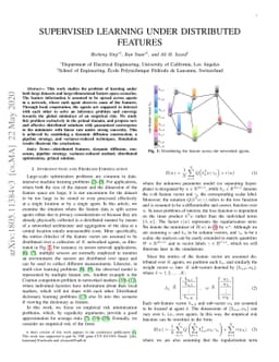 Supervised Learning Under Distributed Features